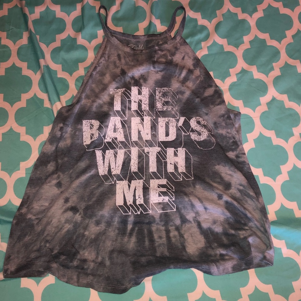 The Bands With Me tie dye crop top